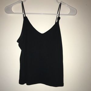Black spaghetti strap tank, never worn.